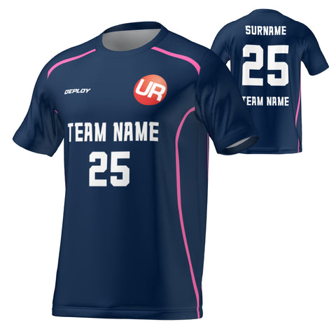 URBAN REC - FLIGHT JERSEY LINES - NAVY