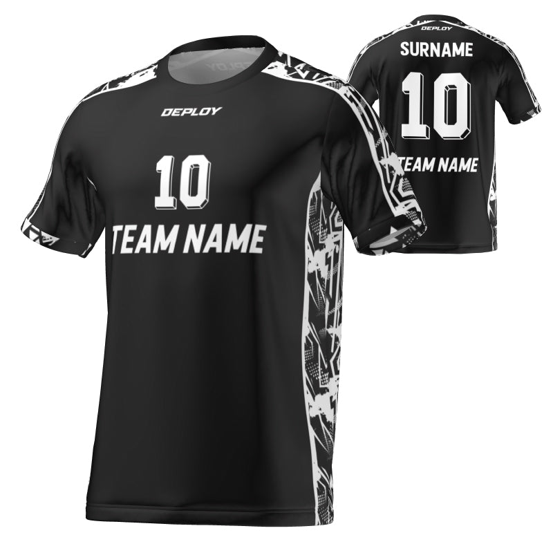FLIGHT JERSEY 8 - BLACK - Deploy Football - Australia's Best Footballs & Soccer Balls