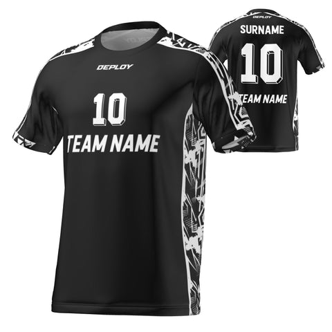 FLIGHT JERSEY 8 - BLACK - Deploy Football - Australia's Best Footballs & Soccer Balls
