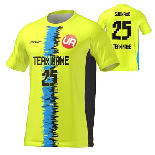 URBAN REC - FLIGHT JERSEY STATIC STRIPE - NEON YELLOW