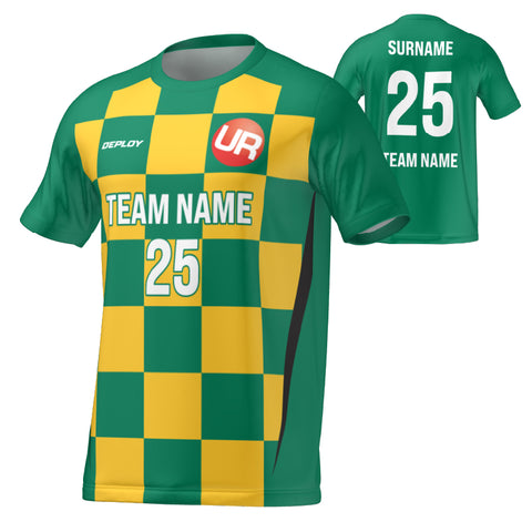 URBAN REC - FLIGHT JERSEY CHECKERS - GREEN