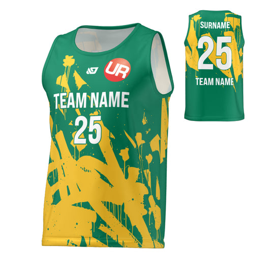 URBAN REC - FLIGHT SINGLET GRAFFITI - GREEN