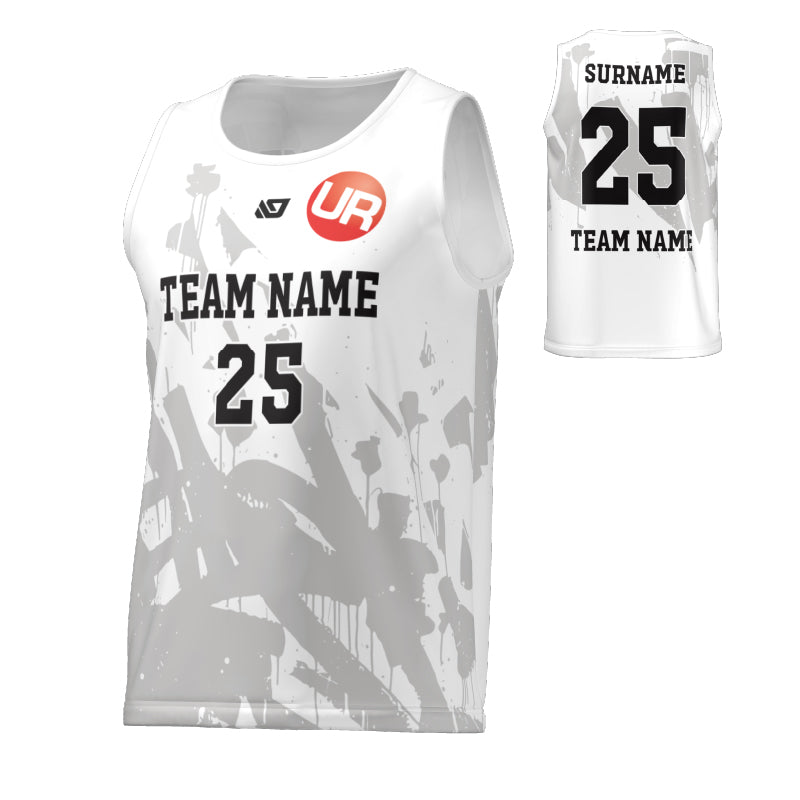 URBAN REC - FLIGHT SINGLET GRAFFITI - WHITE