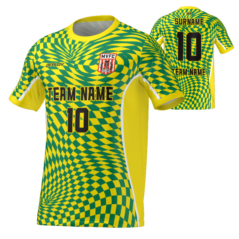 Moss Vale FC- Flight Jersey Warpped- Yellow