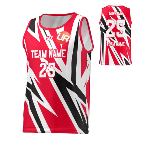 URBAN REC - FLIGHT SINGLET SLASH - RED