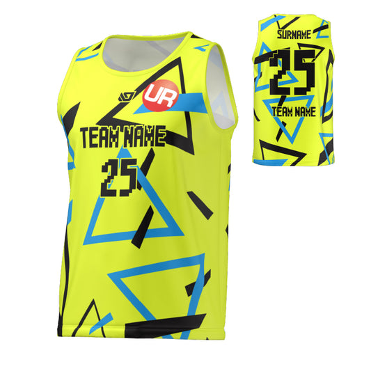 URBAN REC - FLIGHT SINGLET TRIANGLE - NEON YELLOW