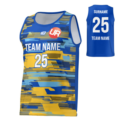 URBAN REC - FLIGHT SINGLET GLITCH - ROYAL BLUE