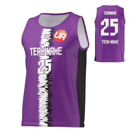 URBAN REC - FLIGHT SINGLET STATIC STRIPE - PURPLE