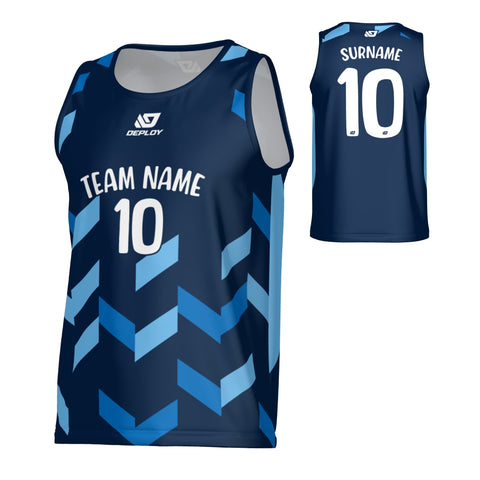 Arrows Sports Singlet - Navy