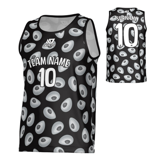 Avocado Sports Singlet - Black