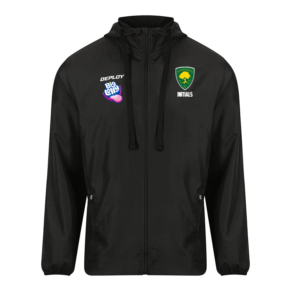 Sylvania Heights FC - Black Shadow Rain Jacket - Deploy Football - Australia's Best Footballs & Soccer Balls