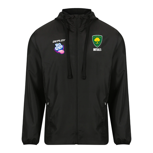 Sylvania Heights FC - Black Shadow Rain Jacket - Deploy Football - Australia's Best Footballs & Soccer Balls