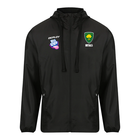 Sylvania Heights FC - Black Shadow Rain Jacket - Deploy Football - Australia's Best Footballs & Soccer Balls