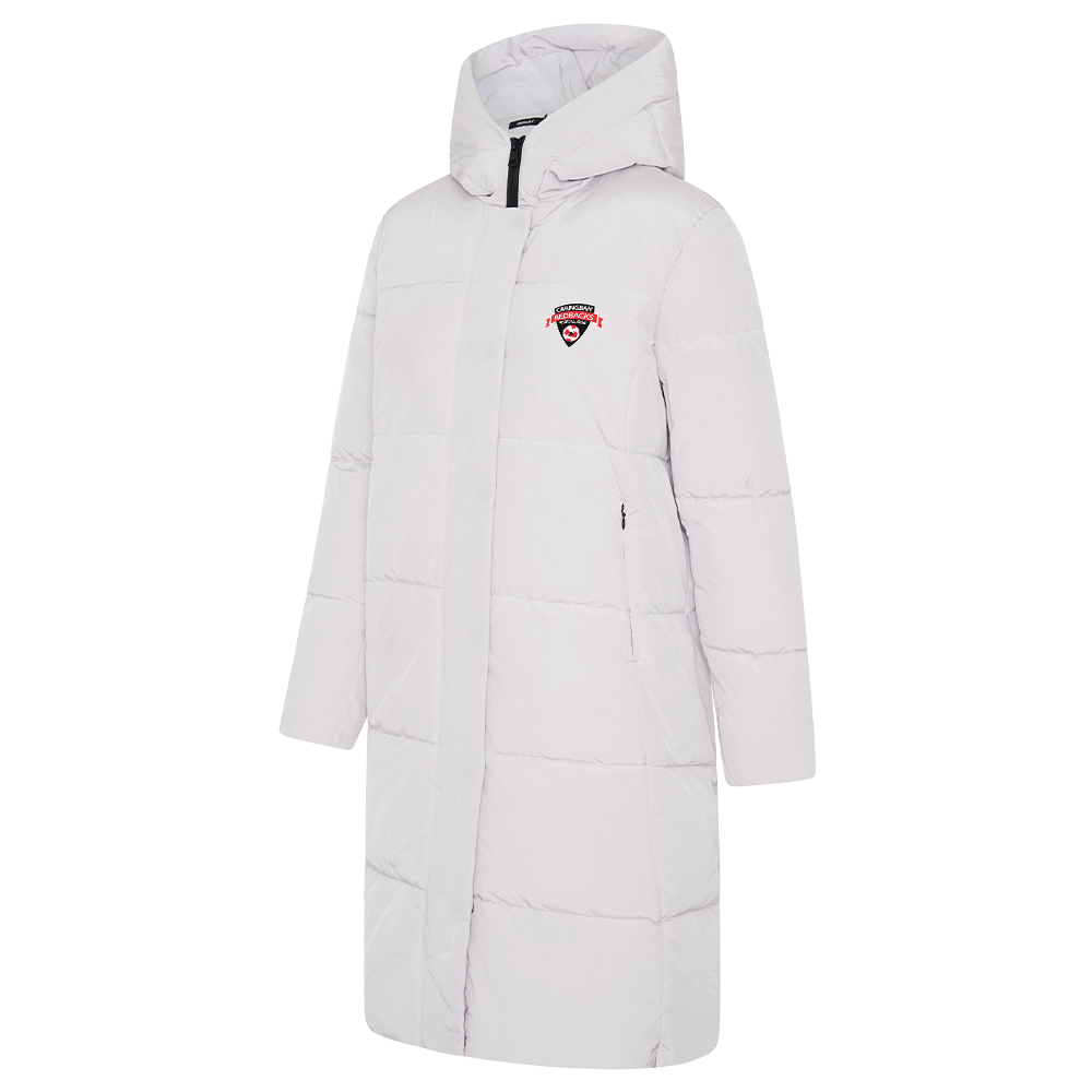 Caringbah Redbacks Football Club - Lunar Womens Puffer Jacket White