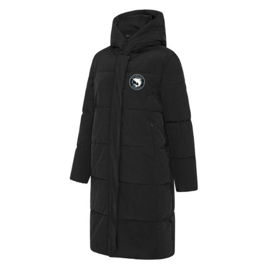 Sutherland Sharks FC - Aurora Women's Puffer Jacket - BLACK - Deploy Football - Australia's Best Footballs & Soccer Balls