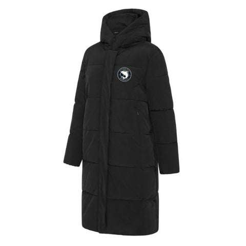 Sutherland Sharks FC - Aurora Women's Puffer Jacket - BLACK - Deploy Football - Australia's Best Footballs & Soccer Balls