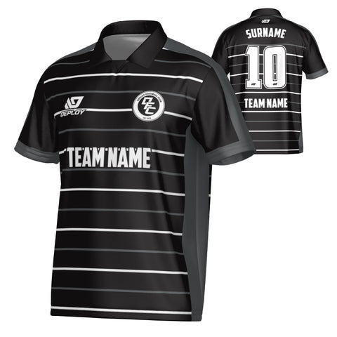 Cadence Collared Jersey - Black