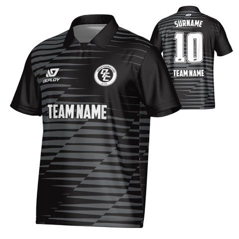 Static Collared Jersey - Black
