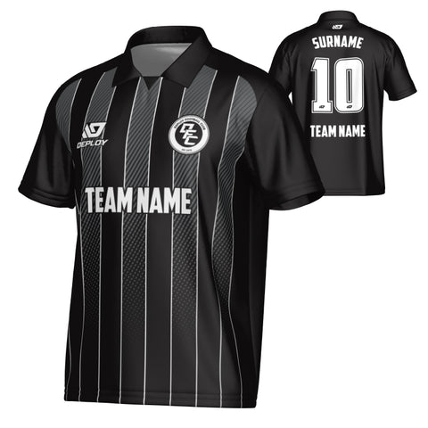 Streamline Collared Jersey - Black