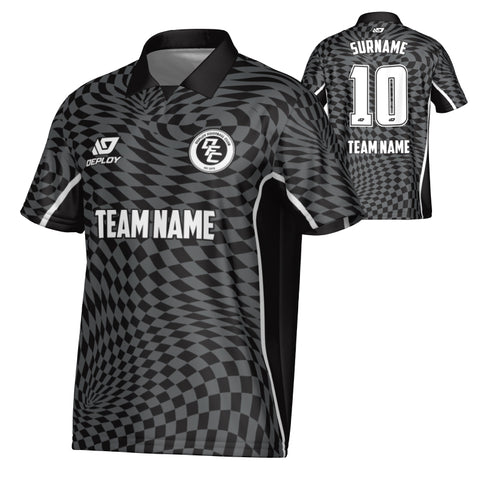 Vortex Collared Jersey - Black