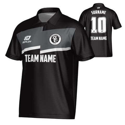 Zag Collared Jersey - Black