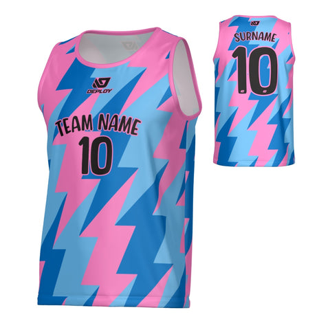 Bolts Sports Singlet - Pink