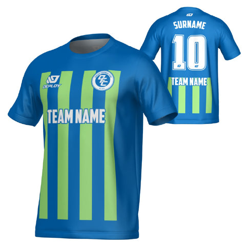 Bars Jersey - Blue & Neon Green