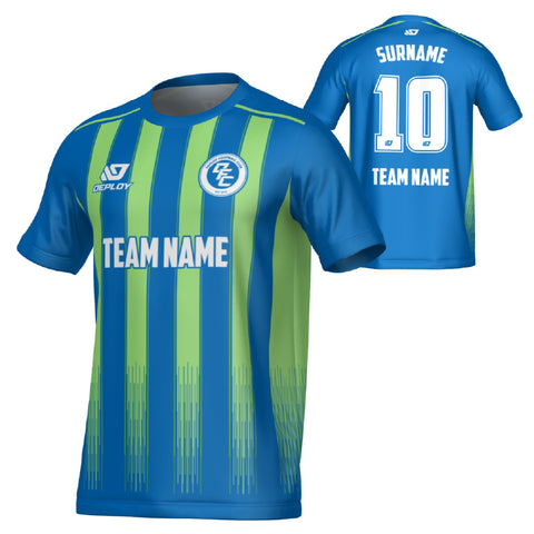 Classic Jersey - Blue & Neon Green