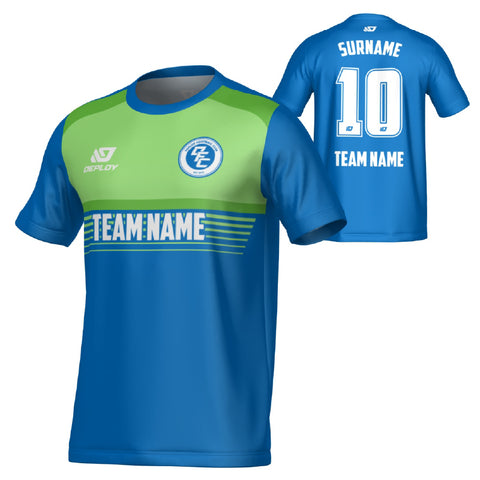 Horizon Jersey - Blue & Neon Green