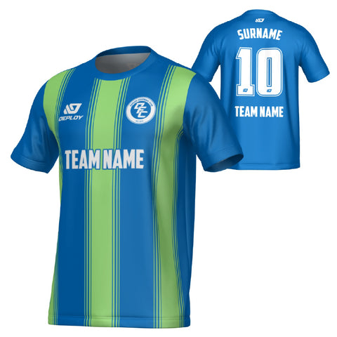 Pillars Jersey - Blue & Neon Green