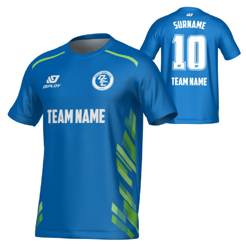 Turbo Jersey - Blue & Neon Green