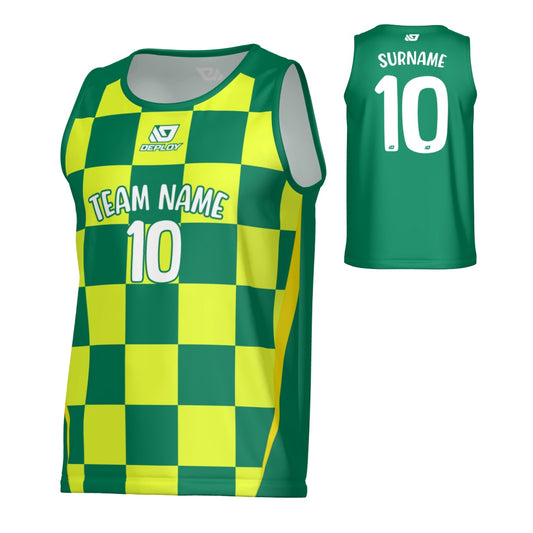 Checkers Sports Singlet - Green