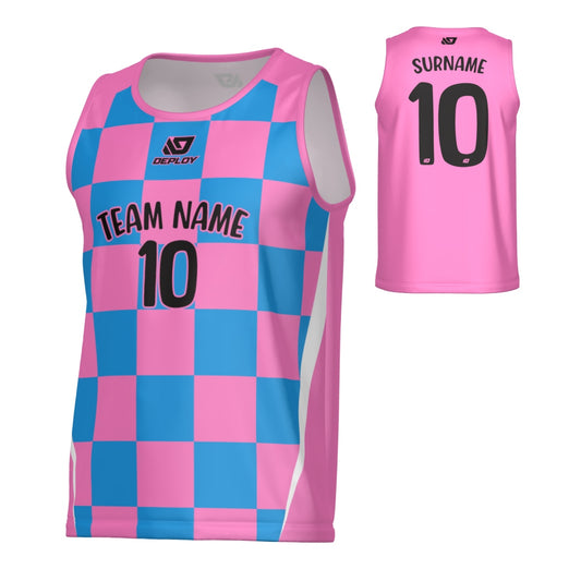 Checkers Sports Singlet - Pink