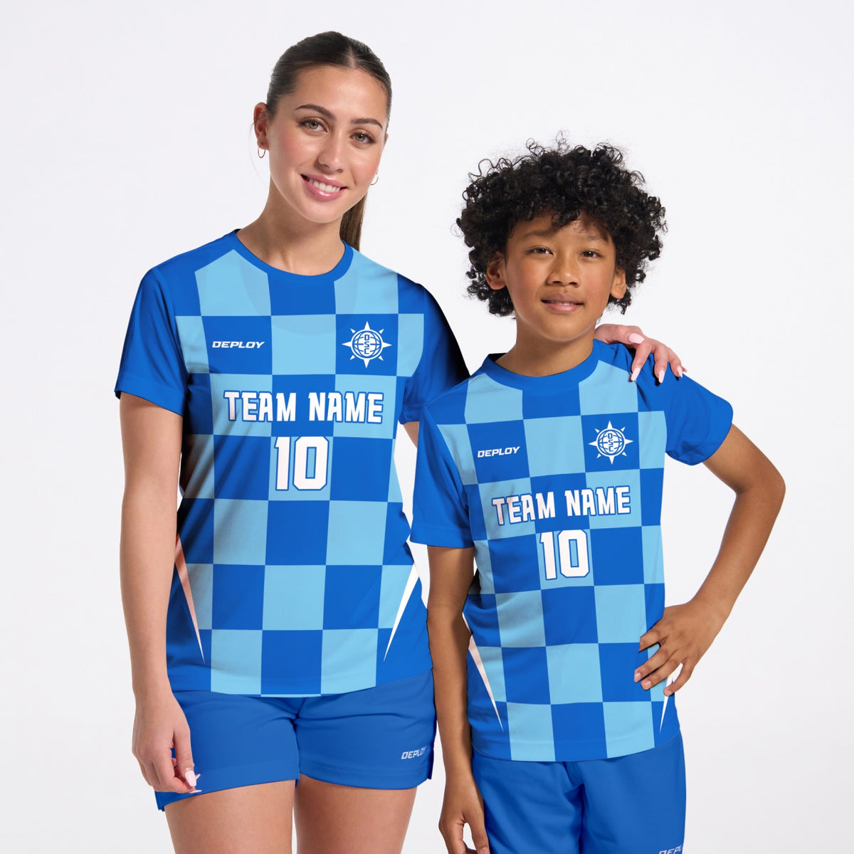 Flight Jersey Checkers - Royal Blue