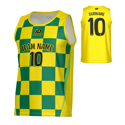 Checkers Sports Singlet - Yellow