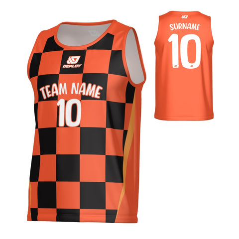 Checkers Sports Singlet - Orange