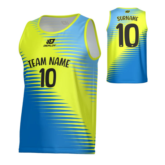 Comb Sports Singlet - Neon Yellow