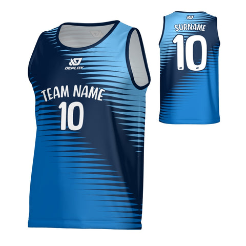 Comb Sports Singlet - Navy