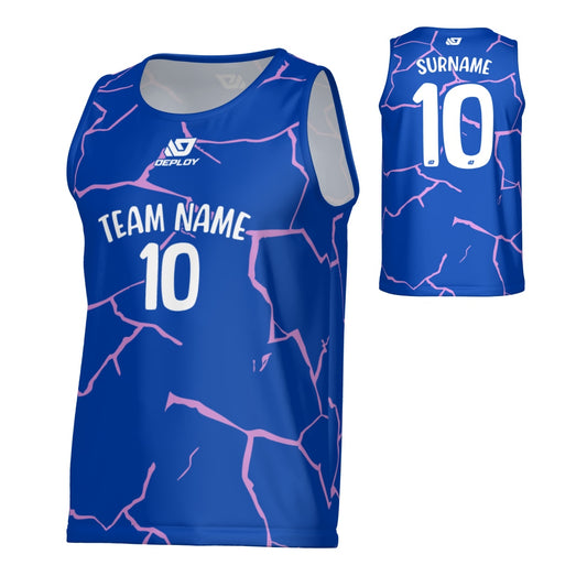 Cracks Sports Singlet - Royal Blue