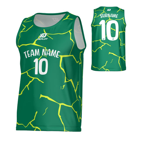 Cracks Sports Singlet - Green