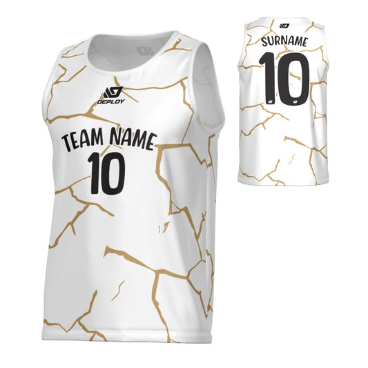 Cracks Sports Singlet - White