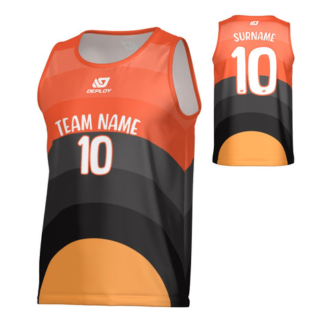Curve Sports Singlet - Orange