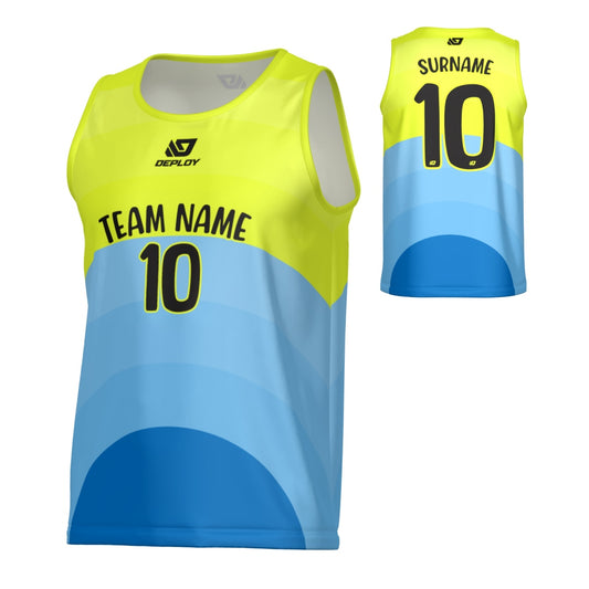 Curve Sports Singlet - Neon Yellow