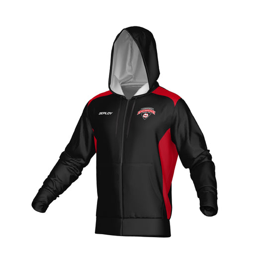 Caringbah Redbacks Football Club - Versa Zip Hoodie - Youth / Unisex