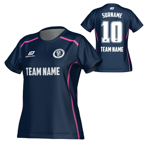 Contour Womens Jersey - Navy & Pink