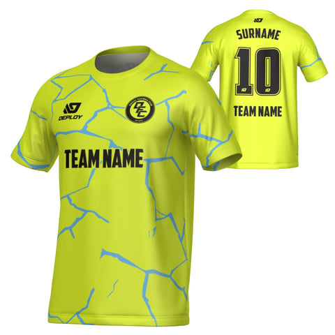 Cracks Jersey - Neon Yellow