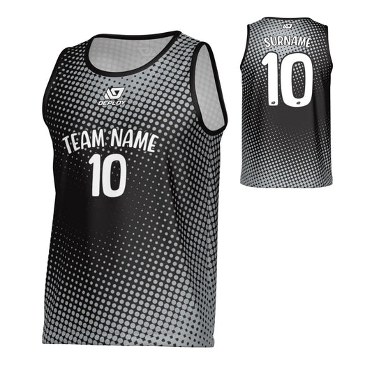 Dots Sports Singlet - Black