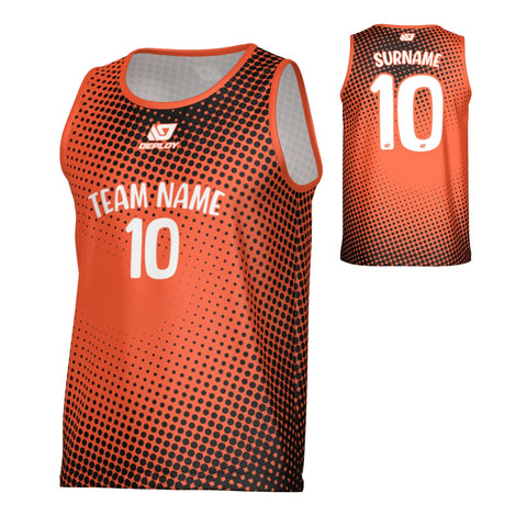 Dots Sports Singlet - Orange