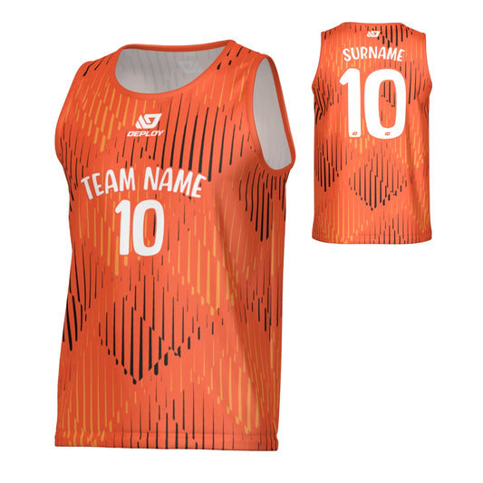 Drips Sports Singlet - Orange