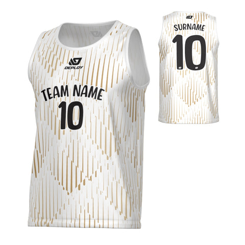 Drips Sports Singlet - White
